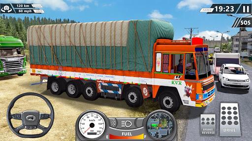 Indian Truck Game Truck Sim - Gameplay image of android game