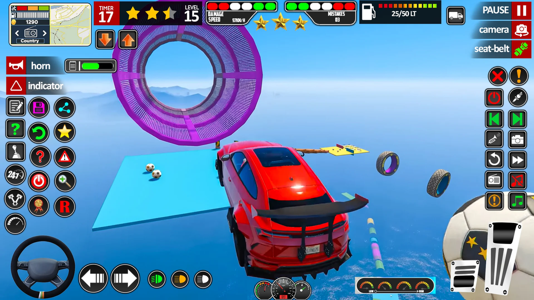 Mega Ramp Stunt Car Game ۳D - عکس بازی موبایلی اندروید