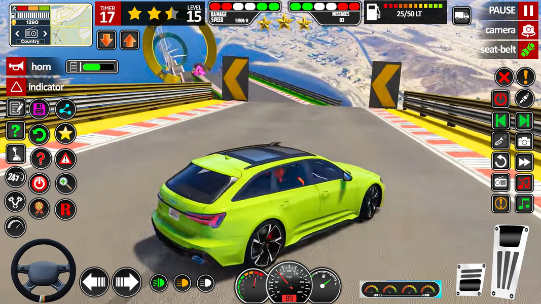 Mega Ramp Stunt Car Game ۳D - عکس بازی موبایلی اندروید