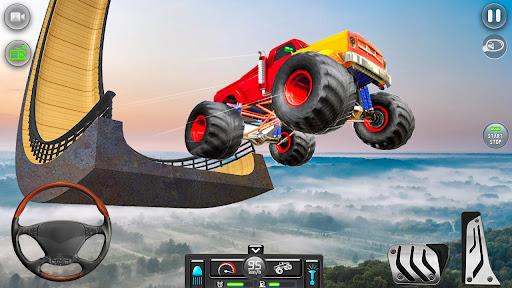 Monster Truck Stunts Racing 3D - Gameplay image of android game