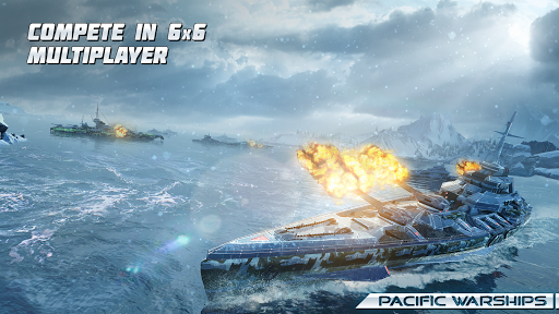 Pacific Warships: Naval PvP - Gameplay image of android game