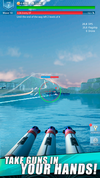 Idle Fleet: Warship Shooter - عکس بازی موبایلی اندروید