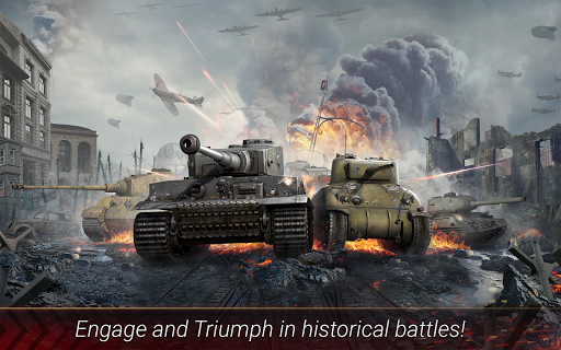 World of Armored Heroes: WW2 Tank Strategy Wargame - Gameplay image of android game