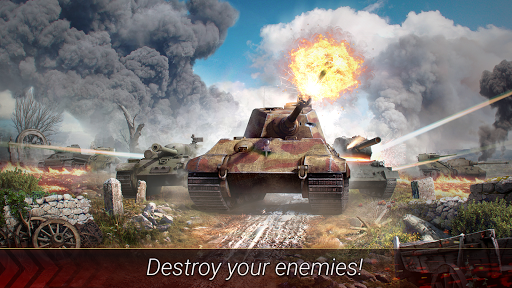 World of Armored Heroes: WW2 Tank Strategy Wargame - Gameplay image of android game