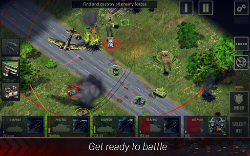 World of Armored Heroes: WW2 Tank Strategy Wargame - Gameplay image of android game