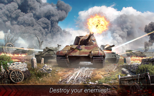 World of Armored Heroes: WW2 Tank Strategy Wargame - Gameplay image of android game