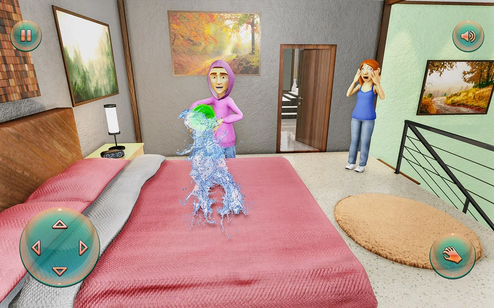 Hello Bad Neighbours Crazy Fun - Gameplay image of android game