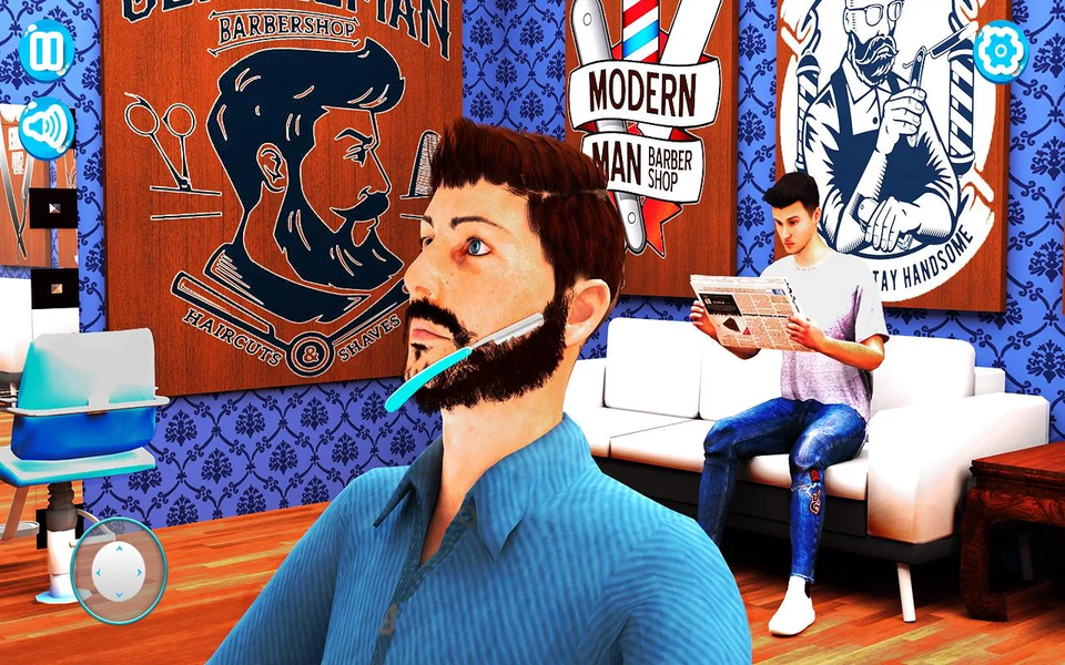 Barber Shop: Hair Cutting Game - عکس بازی موبایلی اندروید