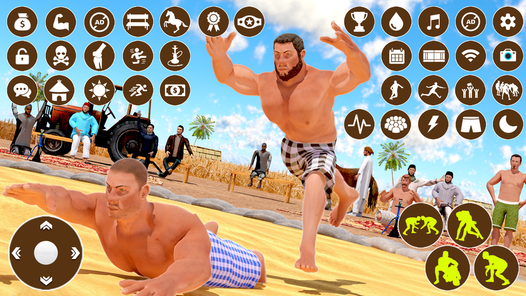 Kabaddi Game: Pro Wrestling 3D - Gameplay image of android game