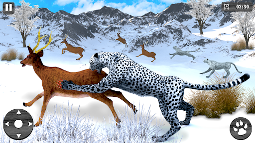 Wild Snow Leopard Simulator - عکس برنامه موبایلی اندروید