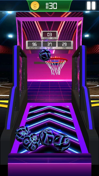 Basketball Arcade  Machine - Gameplay image of android game