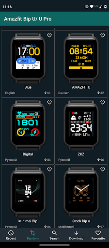 Watchfaces Amazfit Bip 3/5 & U - Image screenshot of android app