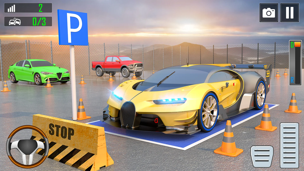 Modern GT Car Parking Games 3D - Gameplay image of android game