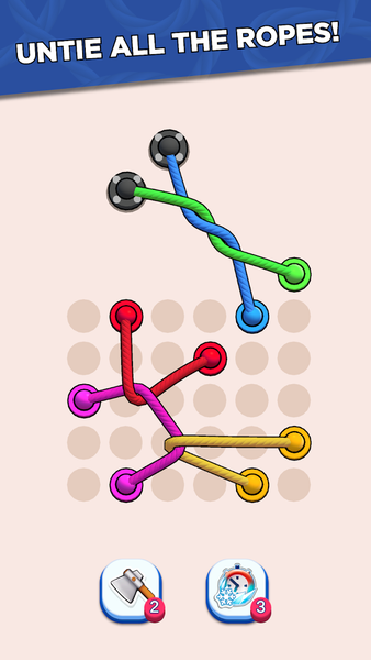 Twisted Ropes: Untangle 3D - عکس بازی موبایلی اندروید