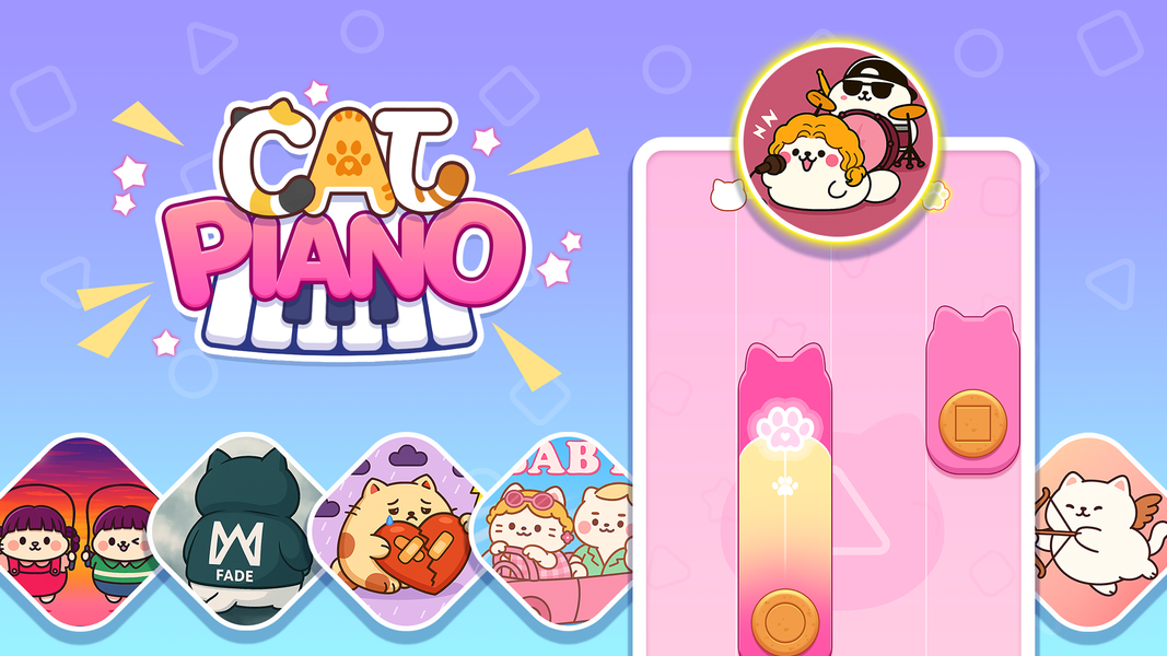 Kitty Tiles: Music Game - عکس بازی موبایلی اندروید