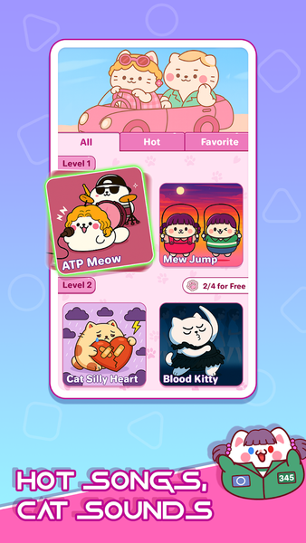 Kitty Tiles: Music Game - عکس بازی موبایلی اندروید