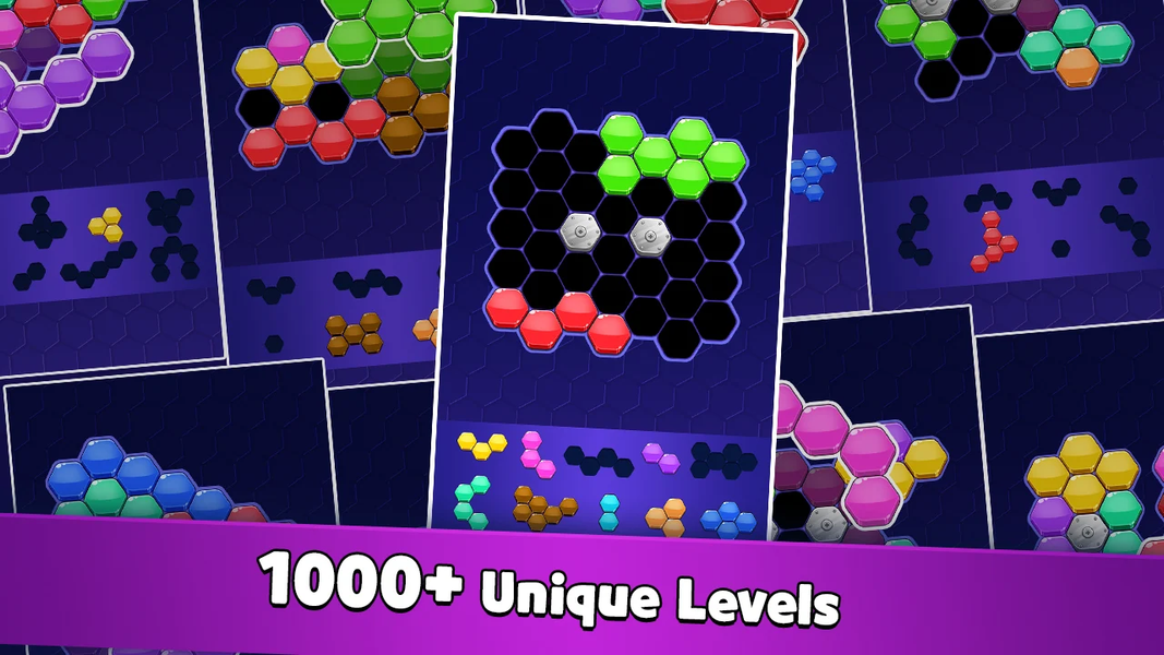 Hexa Puzzle - Connect Block - Gameplay image of android game