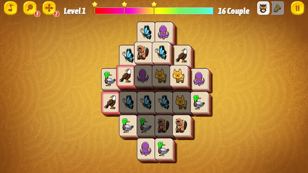 Mahjong Connect Animal - Gameplay image of android game