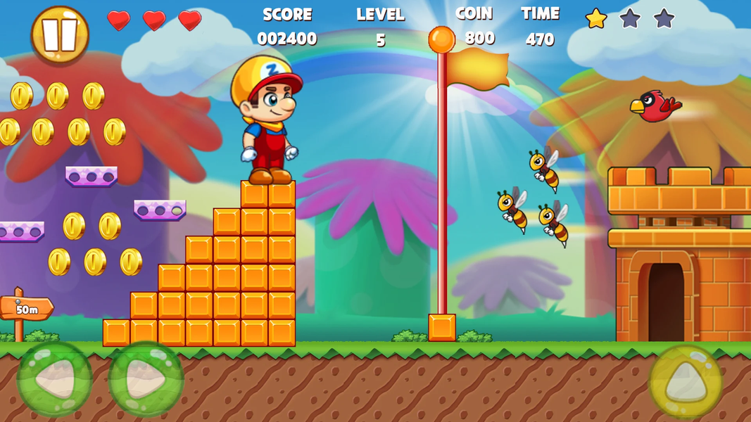 Super Matino - Adventure Game - Gameplay image of android game