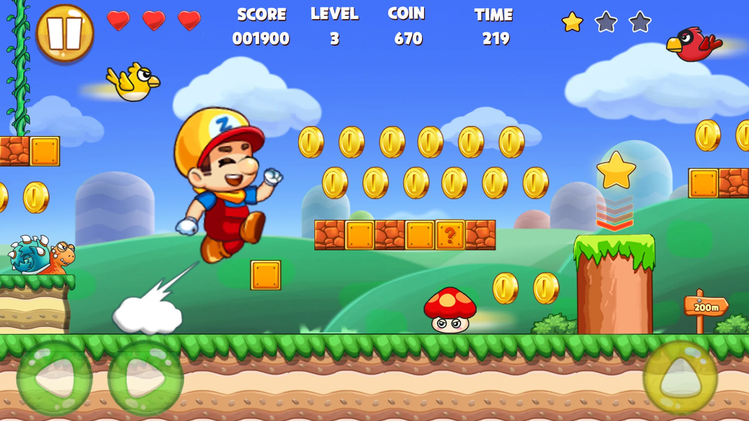 Super Matino - Adventure Game - Gameplay image of android game