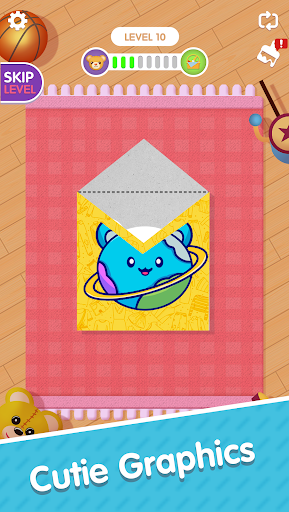 Paper Fold - Origami Puzzle - Image screenshot of android app