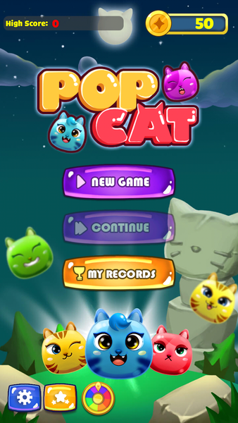 Cute Cat Pop - Gameplay image of android game