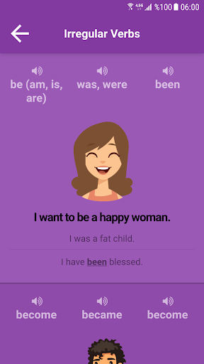 Irregular Verbs - عکس برنامه موبایلی اندروید