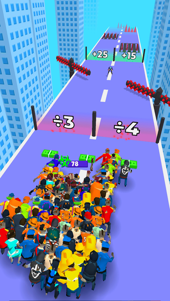 Zombie Horde Run 3D - Gameplay image of android game