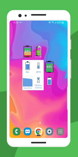 Battery Widget % Level Plus - عکس برنامه موبایلی اندروید