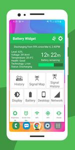 Battery Widget % Level Plus - عکس برنامه موبایلی اندروید