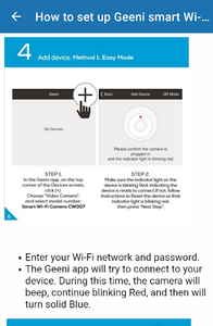 geeni wifi camera setup