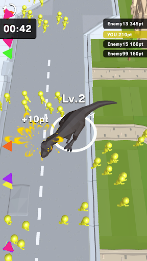 Dinosaur Rampage - Gameplay image of android game