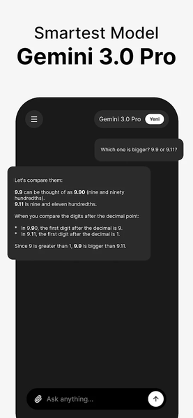 Gemini 3.0 - Image screenshot of android app