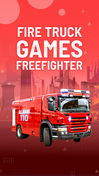 Fire Truck Games - Firefigther - Gameplay image of android game