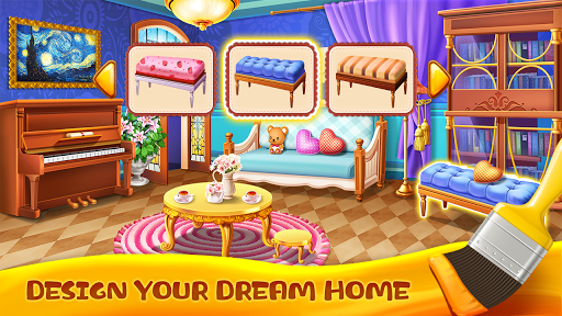 Kitten Party Cat Home Decorate - Gameplay image of android game