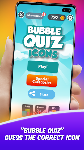 Bubble Quiz Icons - عکس بازی موبایلی اندروید