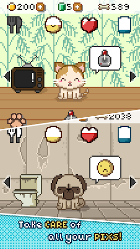 Pix! - Virtual Pet Game - Gameplay image of android game