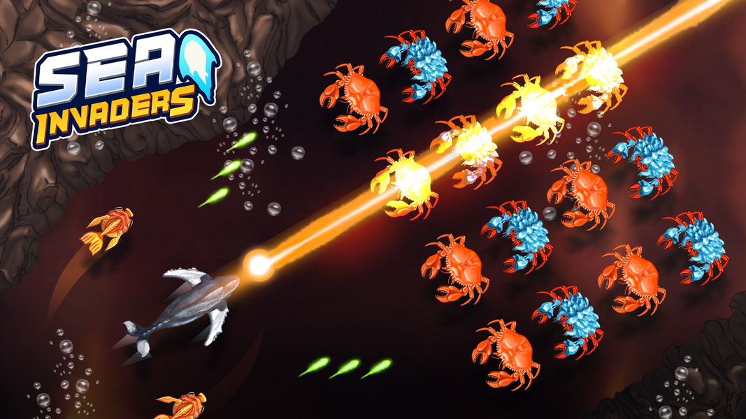 Sea Invaders - Alien shooter - Gameplay image of android game