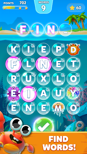 Bubble Words - Word Games Puzz - عکس بازی موبایلی اندروید