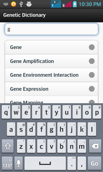 Genetics Dictionary - Image screenshot of android app