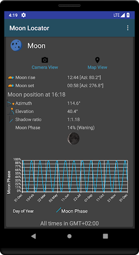 Moon Locator - Lunar Calendar - Image screenshot of android app