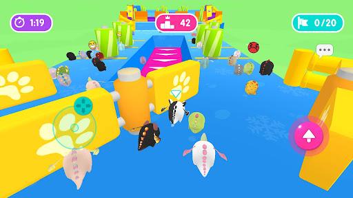 Fall.io - Race of Dino - Gameplay image of android game