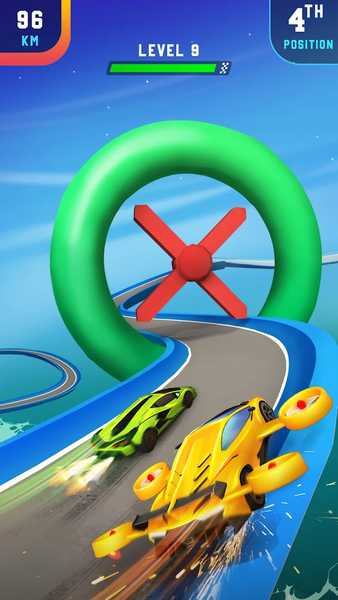 FlyCar : Race Rush 3D - Gameplay image of android game