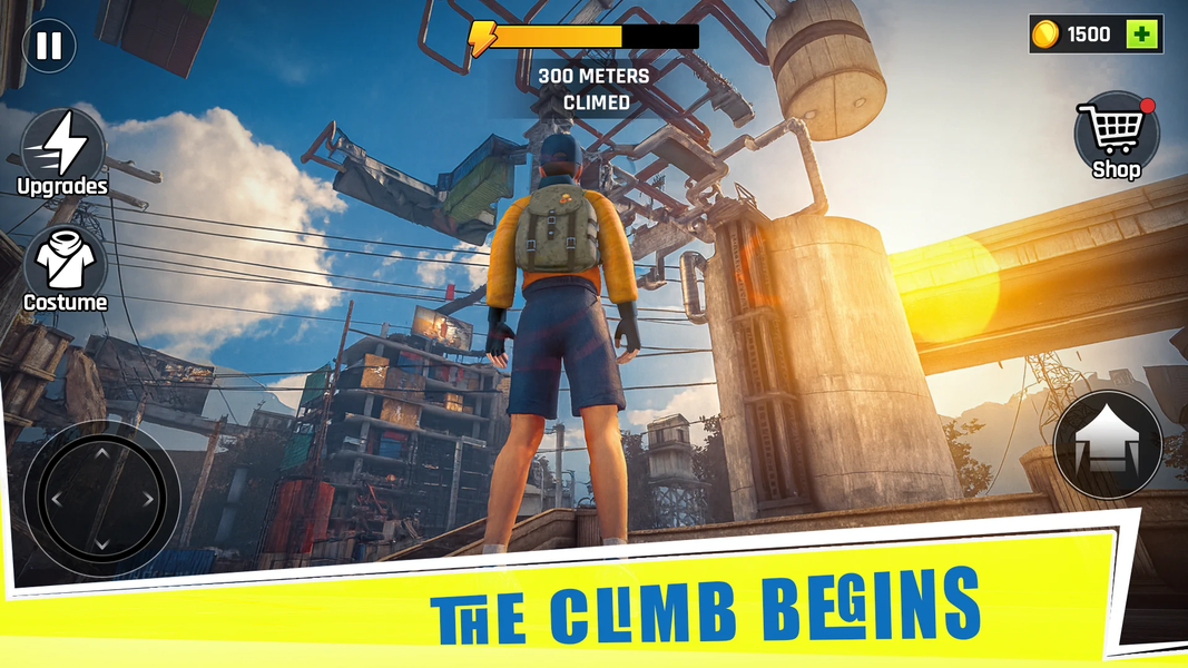 Going Up Rooftop - Parkour ۳D - عکس بازی موبایلی اندروید