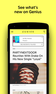 Genius — Song Lyrics Finder - عکس برنامه موبایلی اندروید