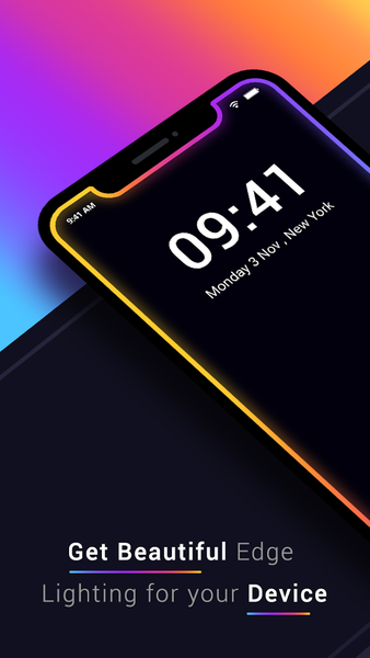 Edge Lighting Colors - Rounded - Image screenshot of android app