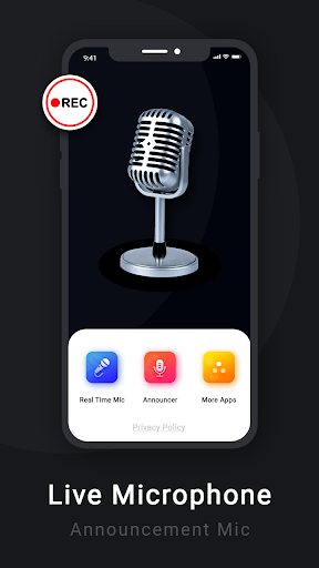 Live Microphone - Mic Announce - عکس برنامه موبایلی اندروید