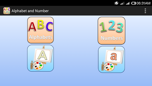 Alphabet & Number for Nursery - Image screenshot of android app