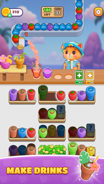 Juicy Cat: Sorting Jam - عکس برنامه موبایلی اندروید
