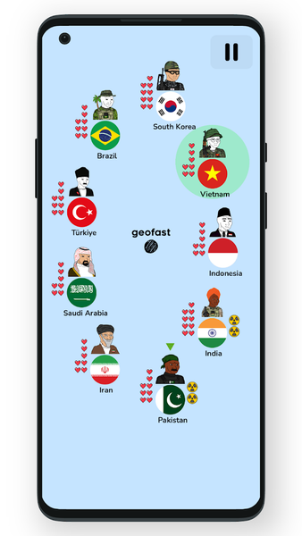 Geofast: Battle of Nations - عکس بازی موبایلی اندروید